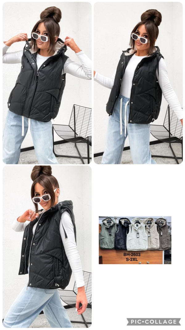 Kamizelki damkie Roz S-2XL, 1 Kolor Paczka 5 szt